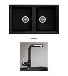 SET - DŘEZ TEKA Stone 90 B-TG BATERIÍ ALANO CR, DOSTUPNÝ V 3 BARVÁCH, PŘEPRAVA ZDARMA
