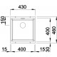 SET - dřez Blanco Subline 400-U s baterií Alano Cr 