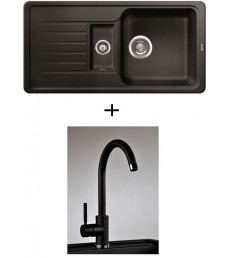 SET - dřez Blanco Favos 6 S s baterií Furio s vytahovací sprchou, dostupný v 6 barvách, přeprava zdarma